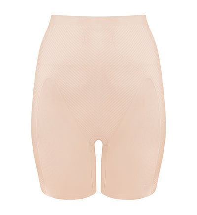 Body Make Up Illusion Curve Middle Length Panty - NUDE BEIGE