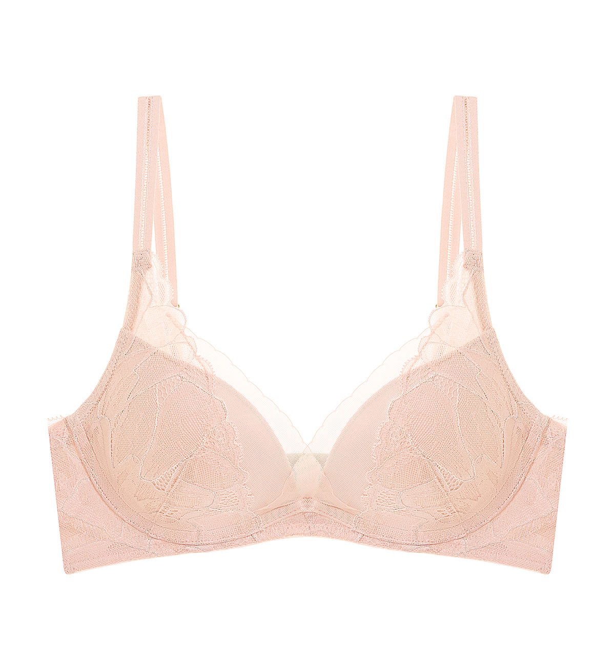 Botanic Non-Wired Push Up Deep V Bra in Soft Mauve | Triumph Singapore