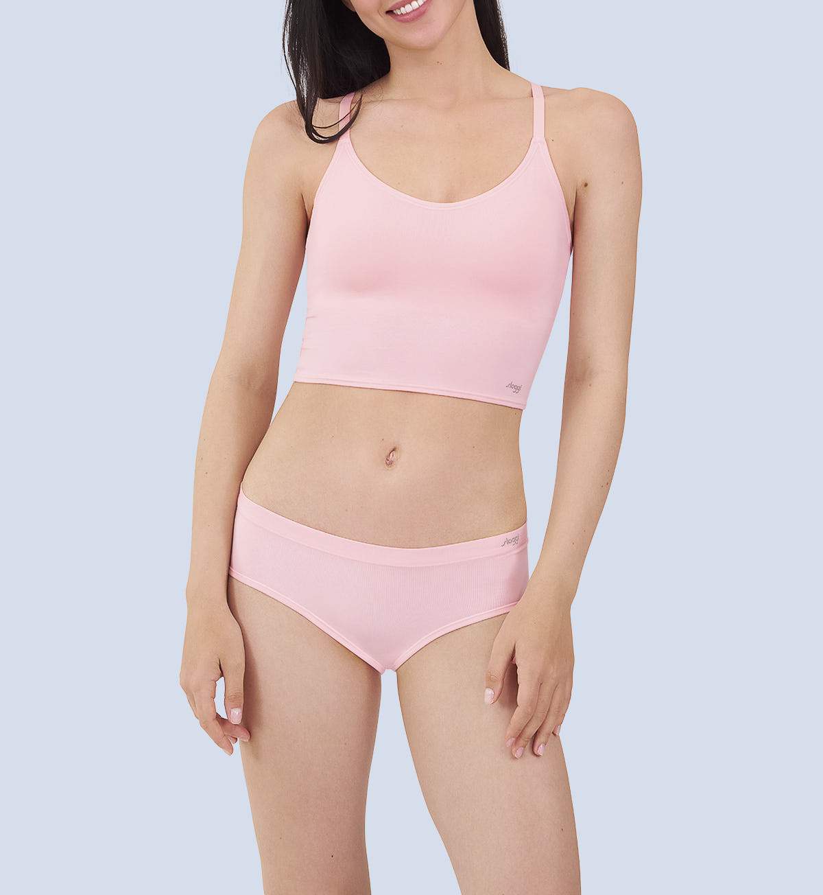 Free Evolve Crop Top in Rococo Pink | Triumph Singapore