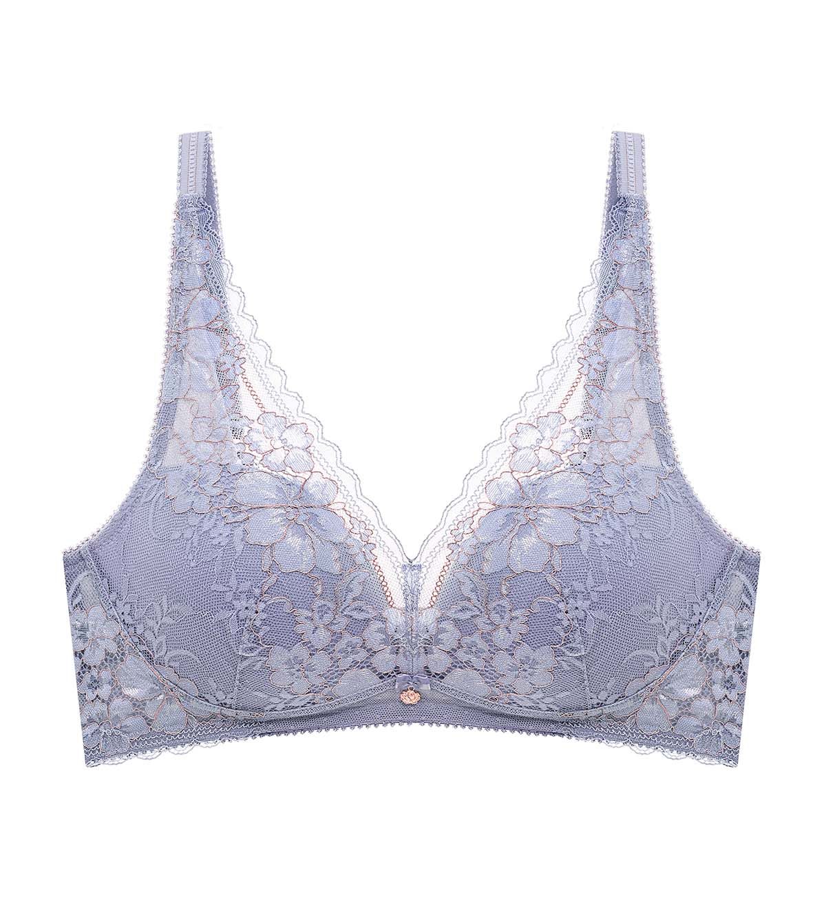 Florale Lunisolace Non-Wired Padded Bra in Morandi Grey | Triumph