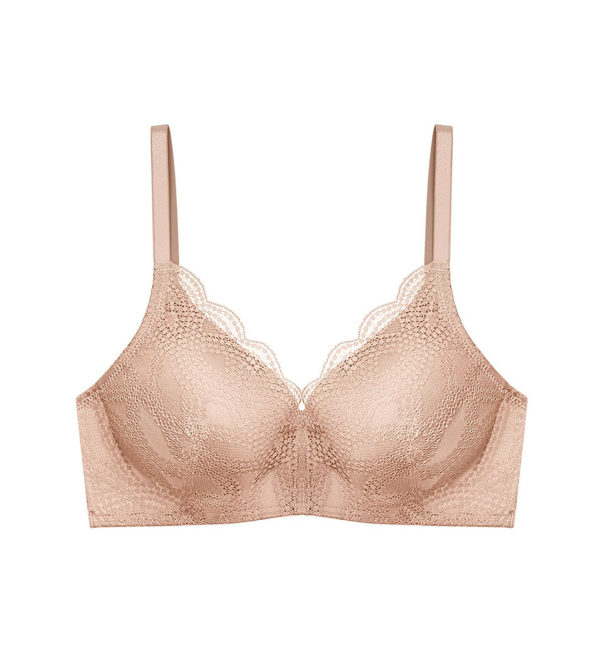 Modern Curvy Non-Wired Padded Bra 01 in Foundation Nude