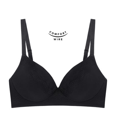 SMOOTH SENSATION MAGIC PADDED BRA - BLACK