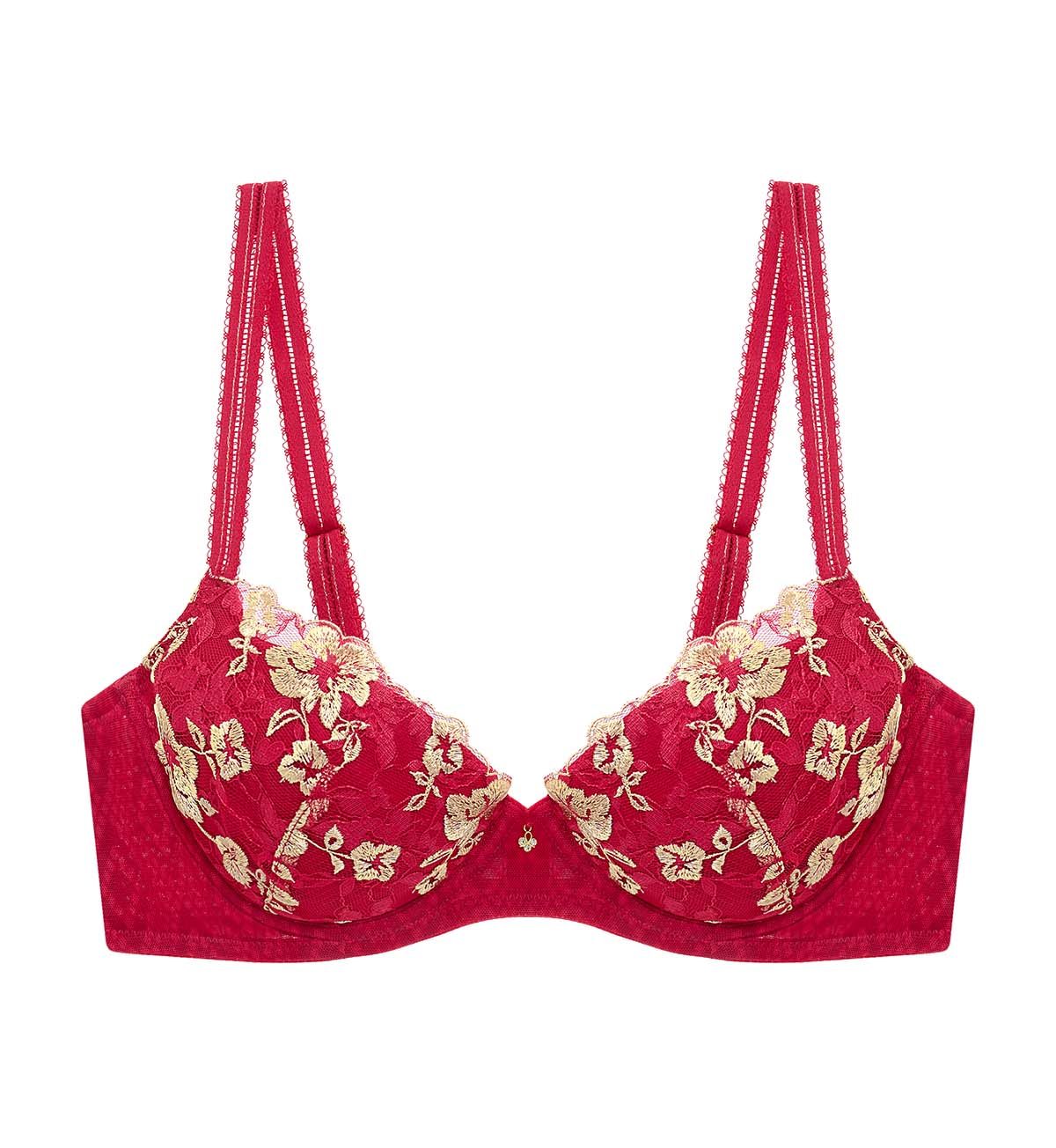 haluc❤ Shuting Qiu Collaboration Wired Push Up Bra in Mars Red | Triumph