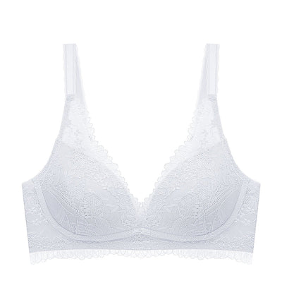 Tri-Air Lite Delight Non-Wired Push Up Deep V Bra - WISTERIA