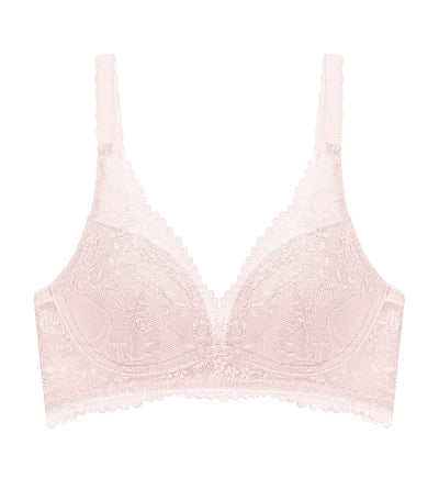 Tri-Air Lite Delight Non-Wired Push Up Deep V Bra - BRUSHED PINK