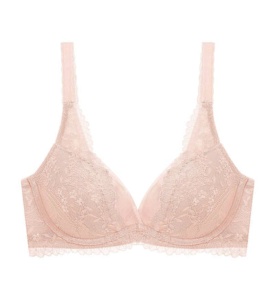 Tri-Air Lite Delight Wired Push Up Deep V Bra - SOFT MAUVE