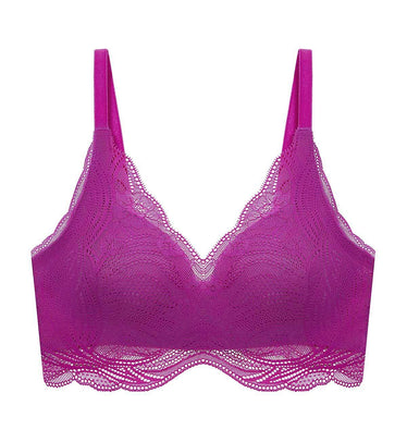 Florale Peony Non-Wired Padded Bra in Tender Purple