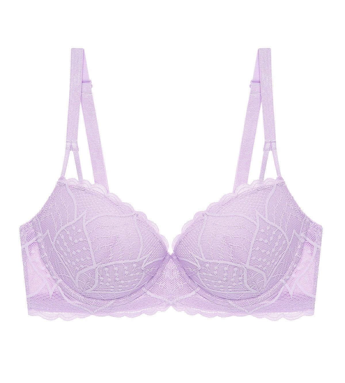 Style Double Push Wired Push Up Bra in Lavender Mist